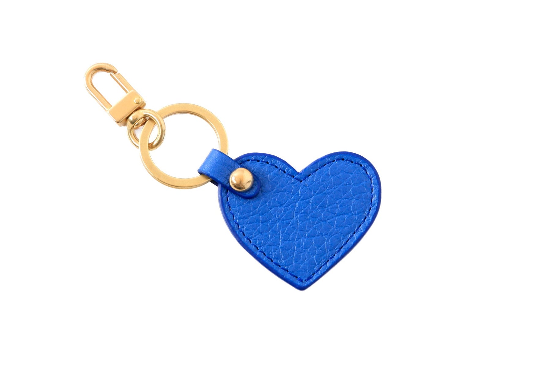 The Lotuff Heart Keychain Electric Blue