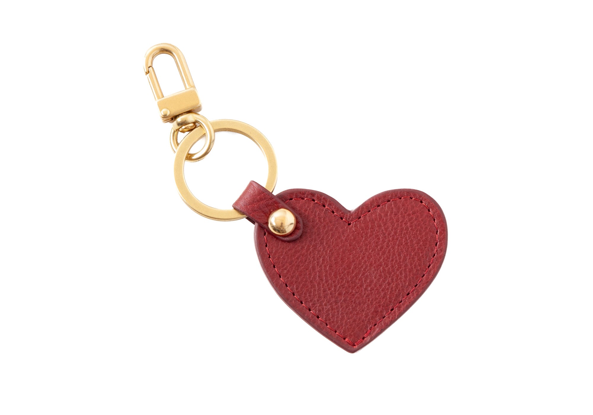 The Lotuff Heart Keychain Red