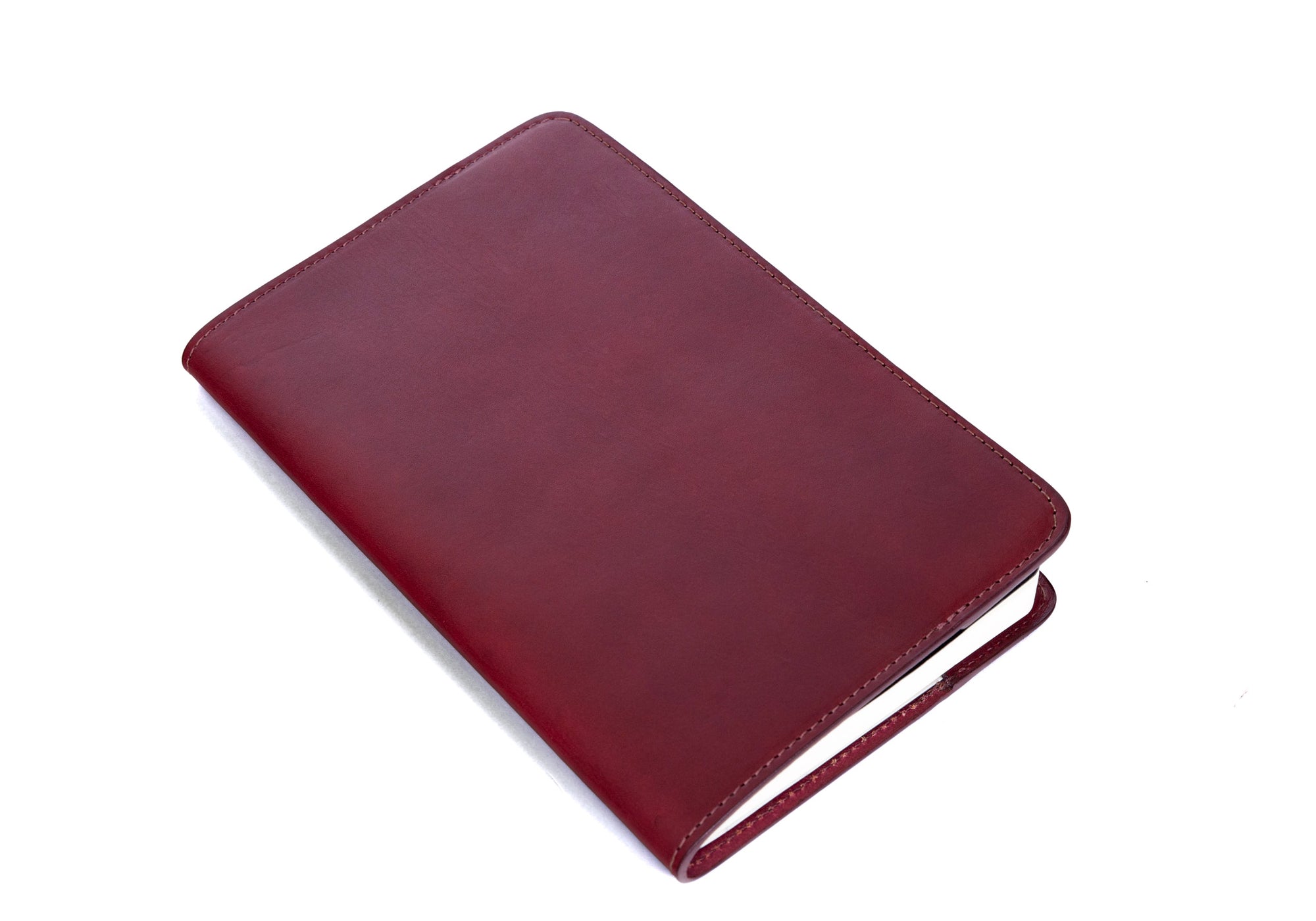 Closed of Classic Journal Cover Burgundy Bridle