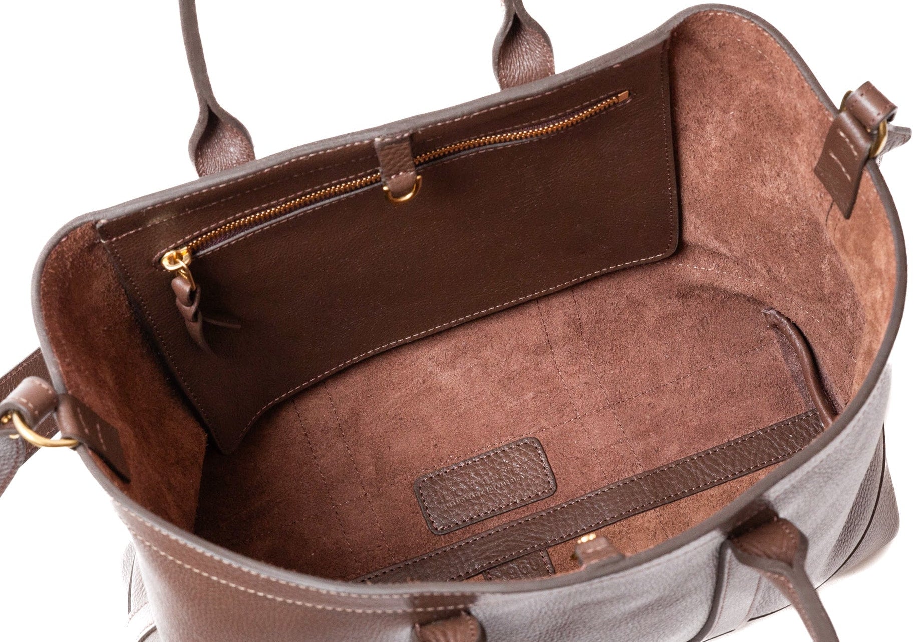 Leather Small Tote Clay