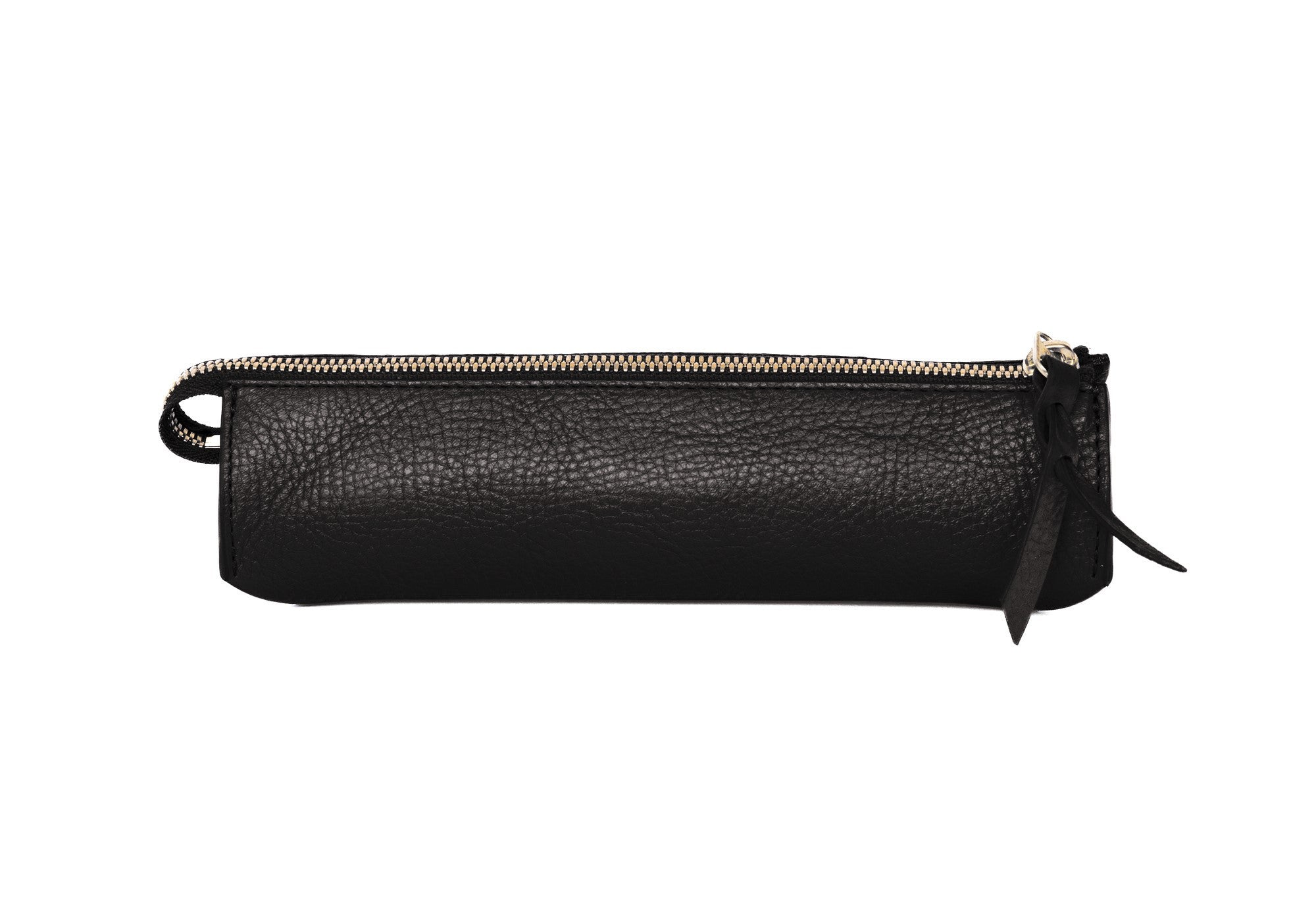 Leather Pencil Case Black|Front