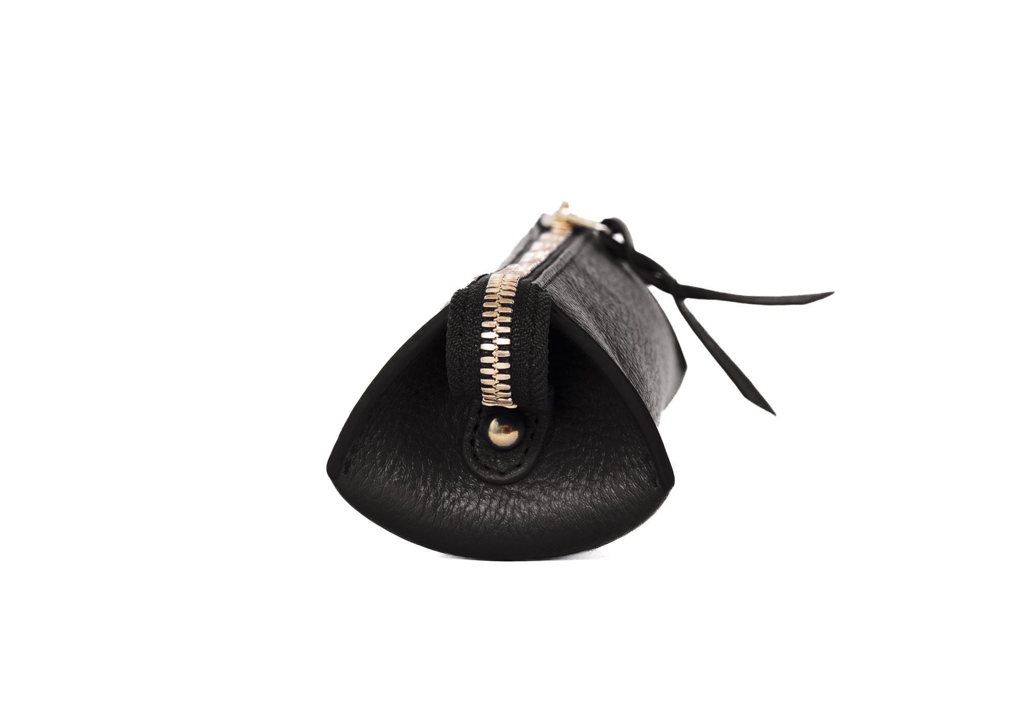 Side 2 of Leather Pencil Case Black