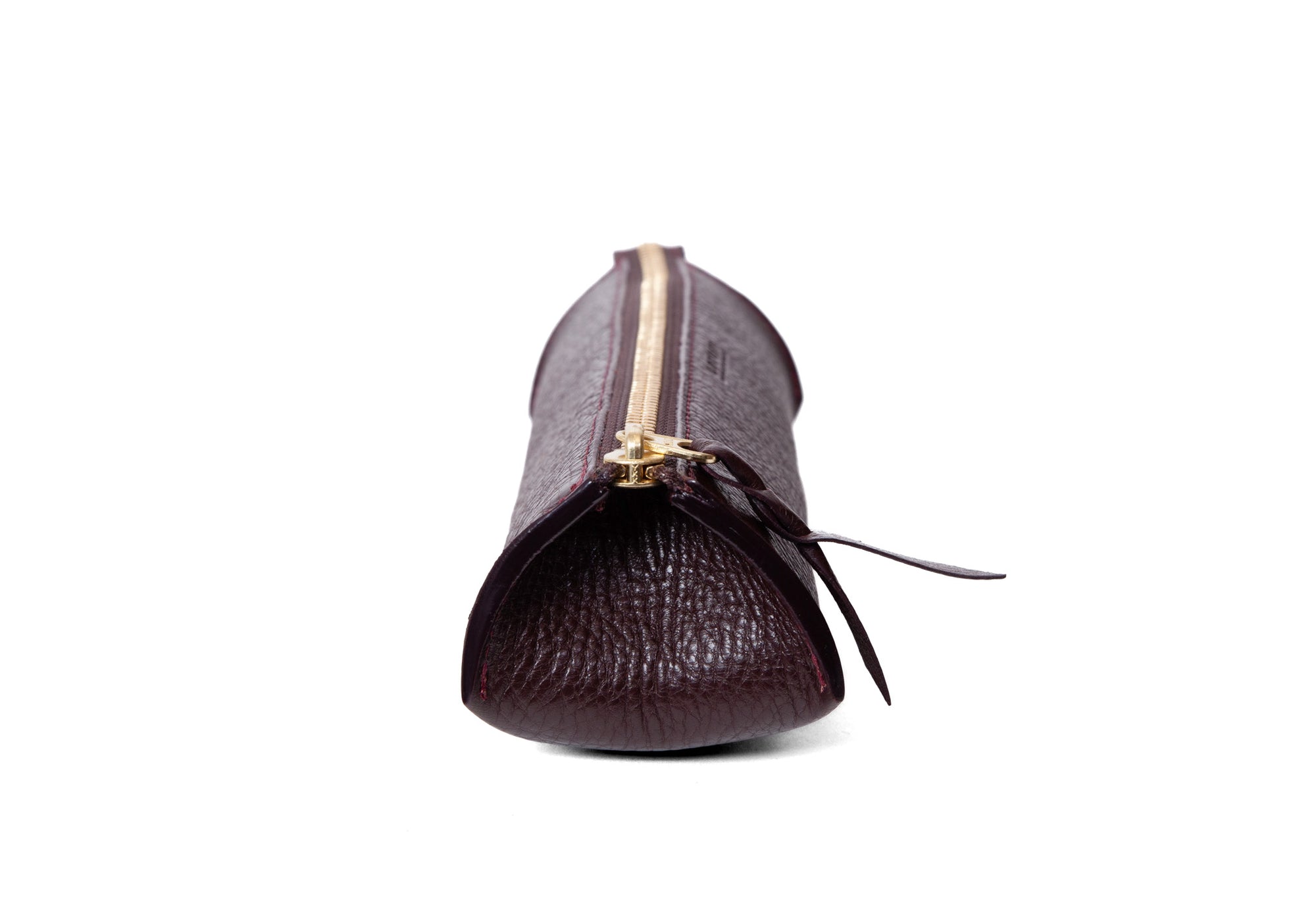 Side of Leather Pencil Case Cordovan