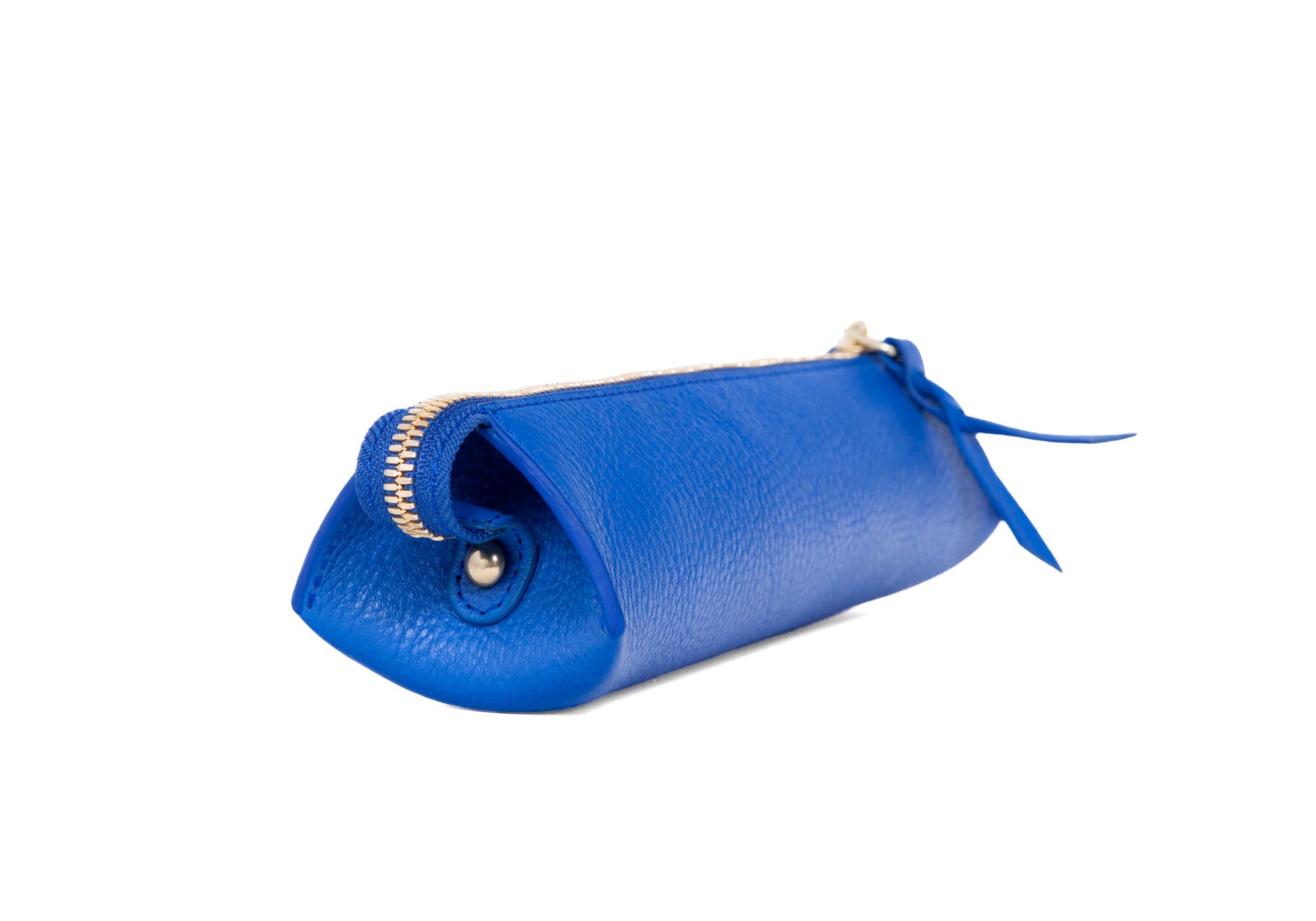 Side 1 of Leather Pencil Case Electric Blue