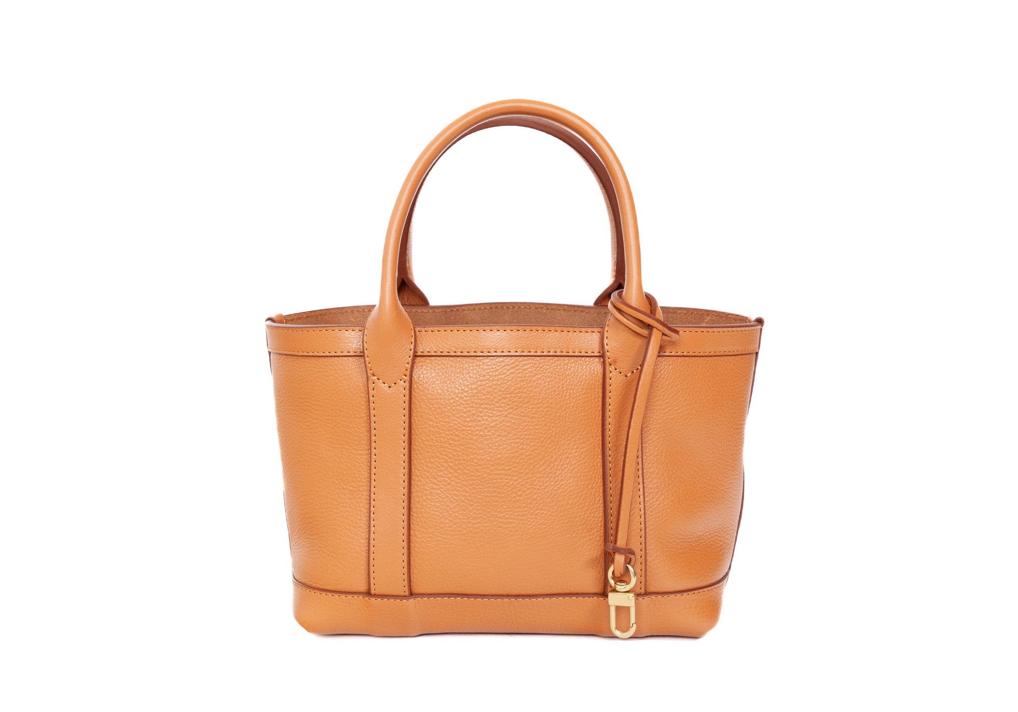 Leather Mini Tote Camel