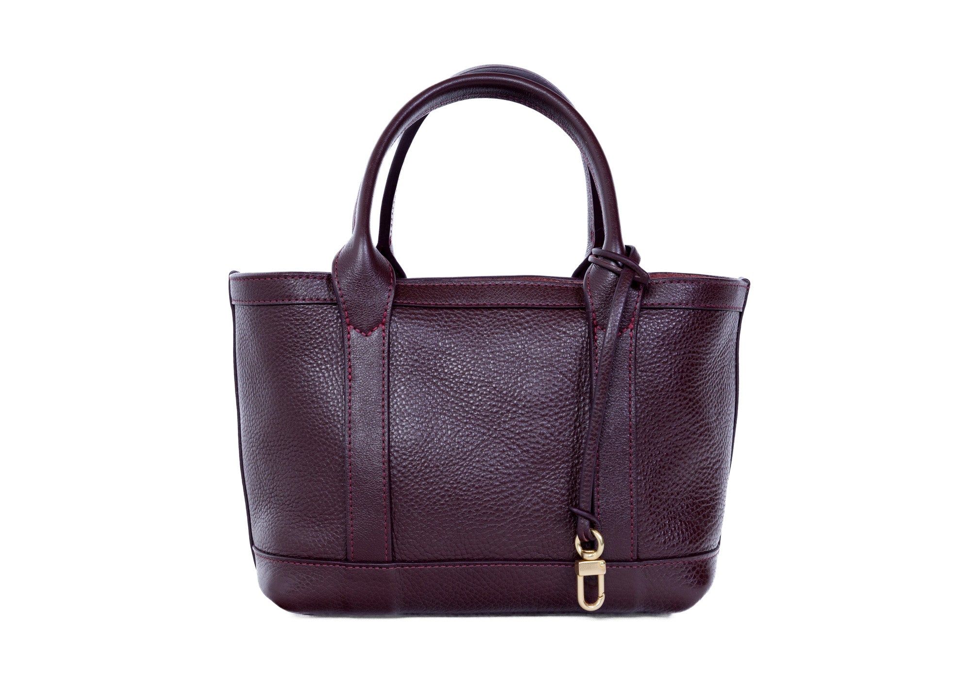 Back of Leather Mini Tote Cordovan