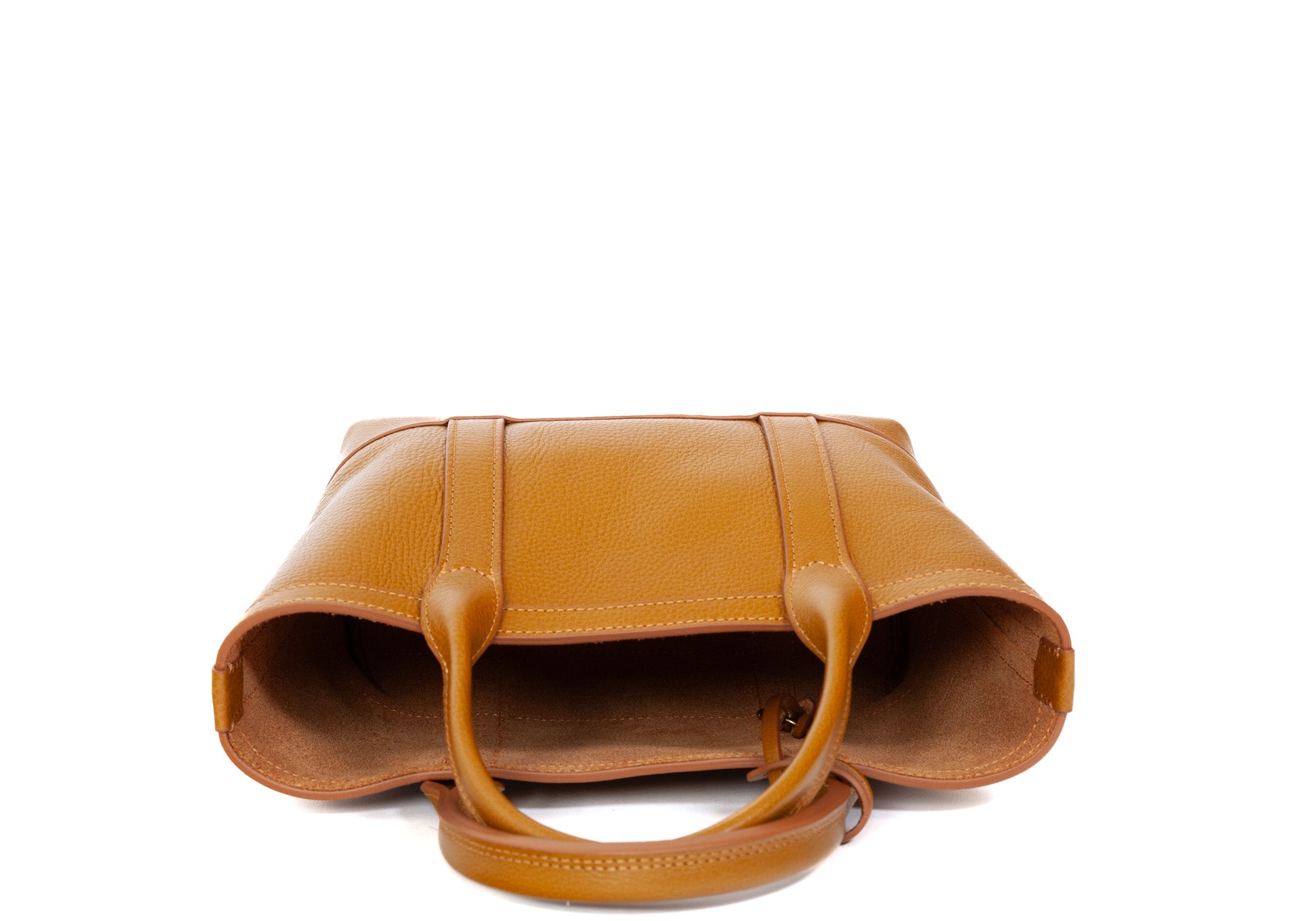 Leather Mini Tote Cumin