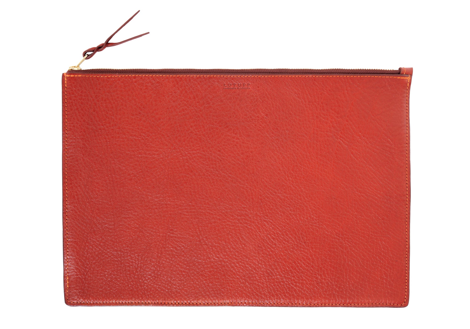 Front of No. 13 Pouch Saddle Tan