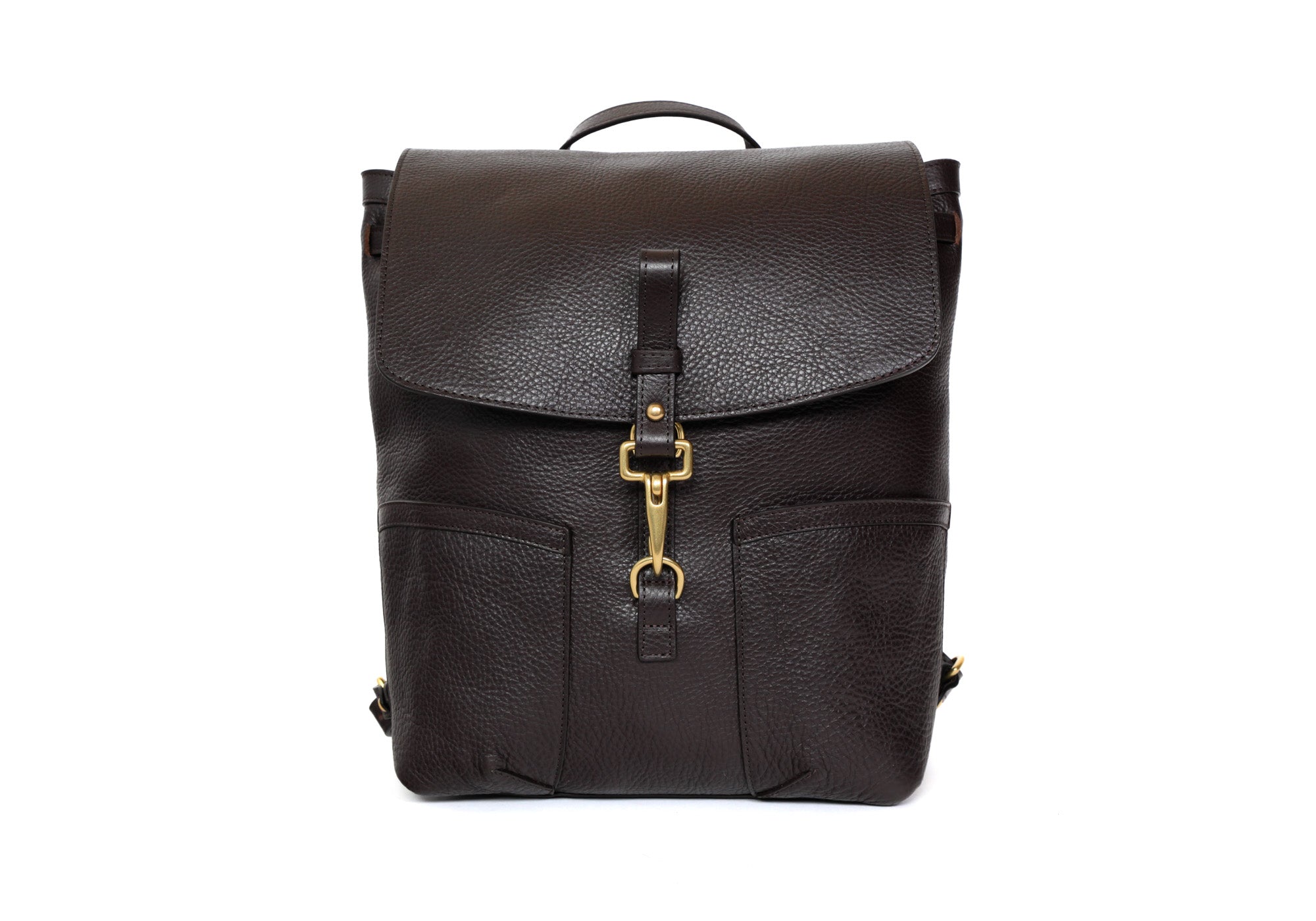 Leather No. 5 Knapsack Chocolate