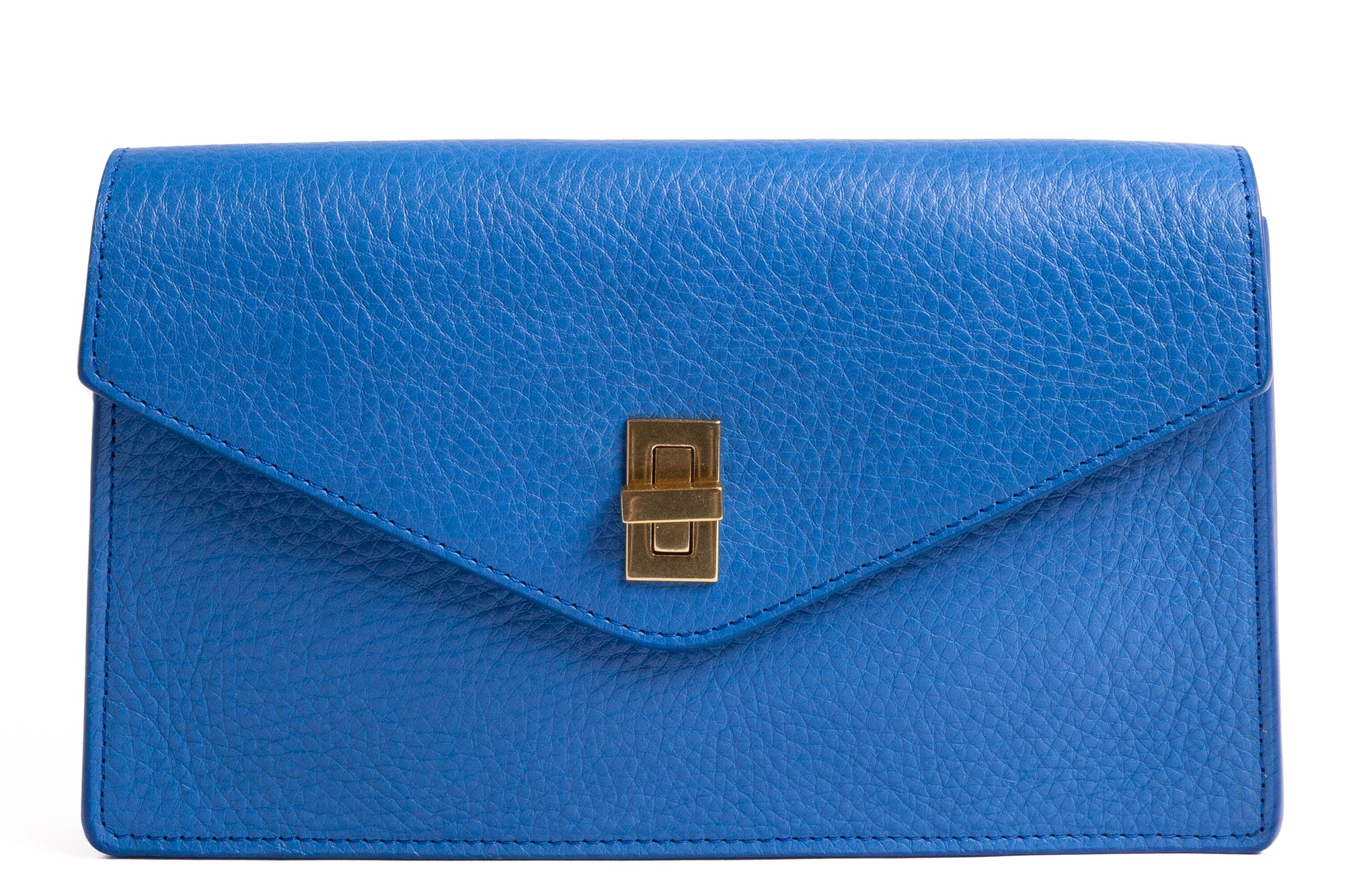 The Vincent Clutch Electric Blue/Natural