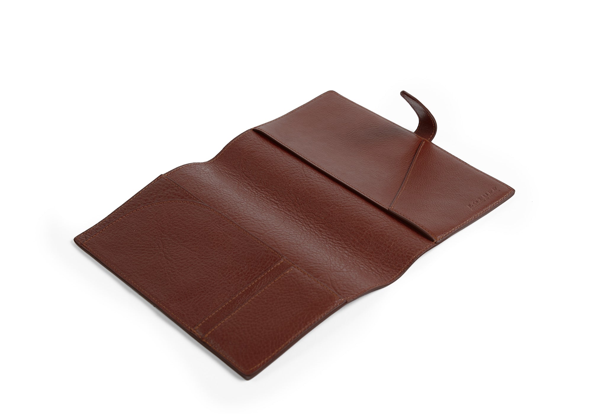 Empty of Leather Travel Journal Chestnut