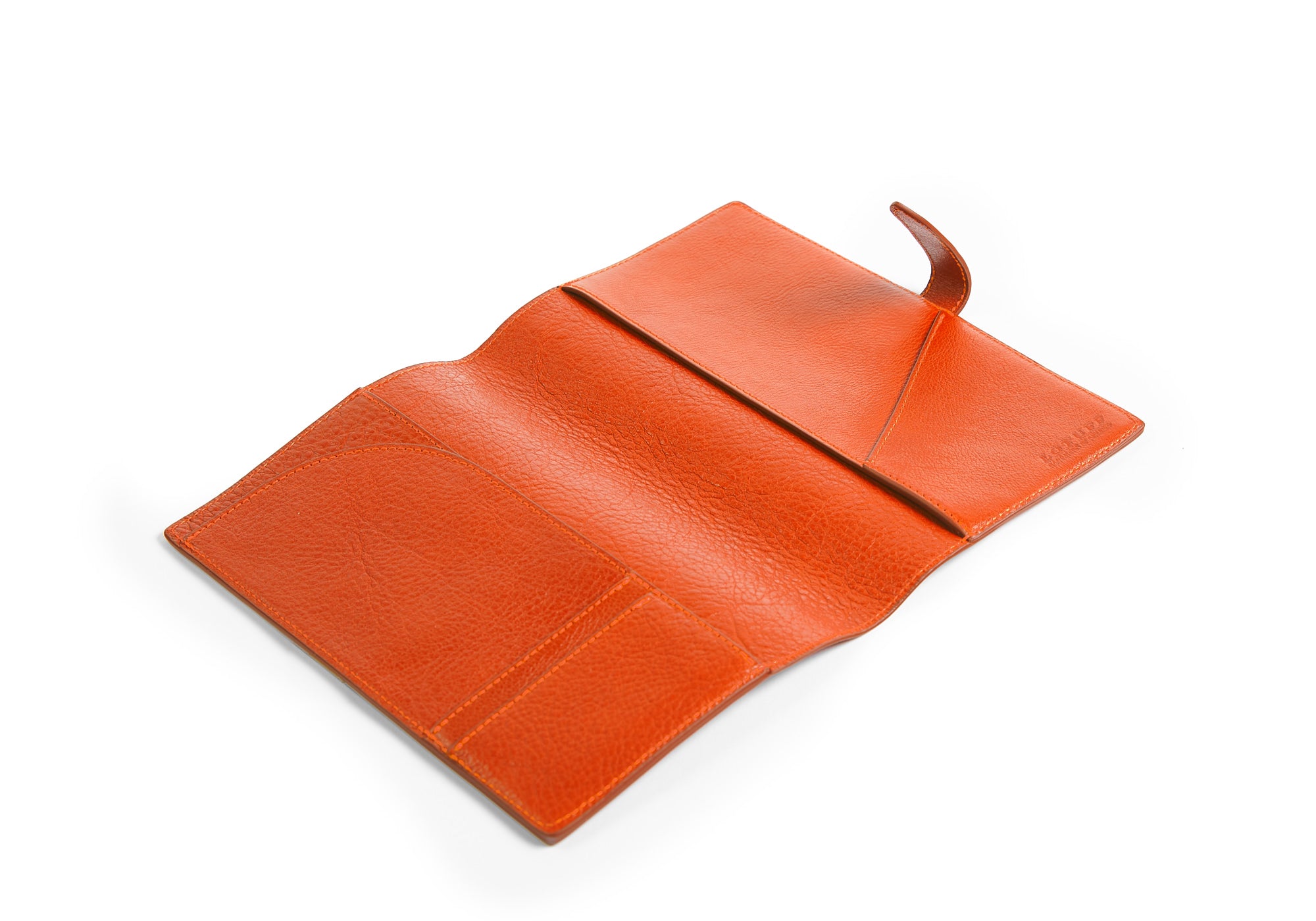 Empty of Leather Travel Journal Orange
