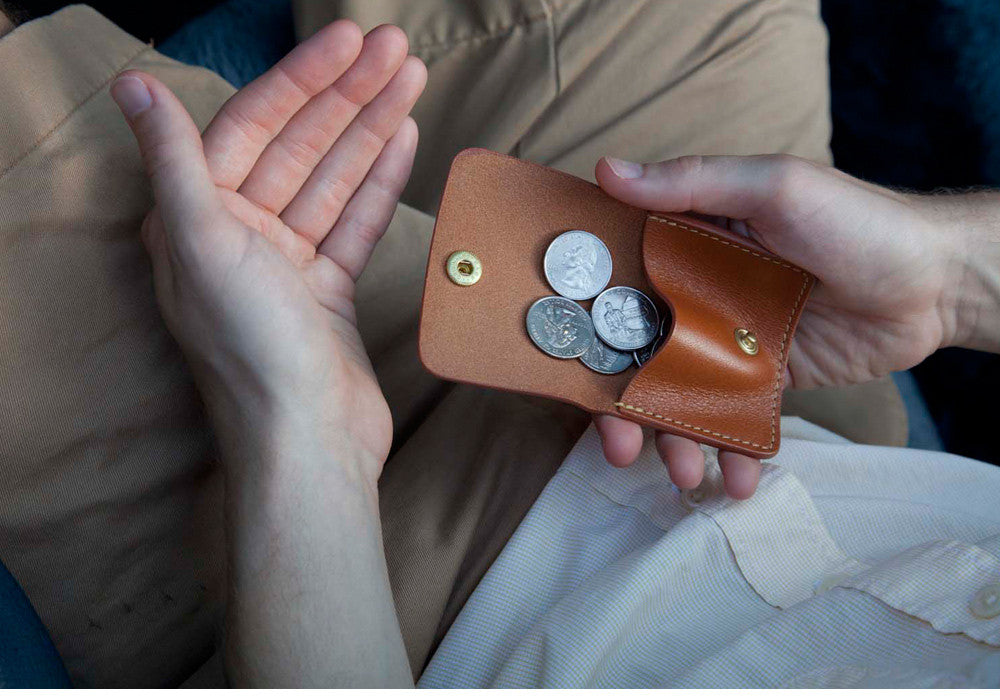 Leather Coin Wallet Lifestyle