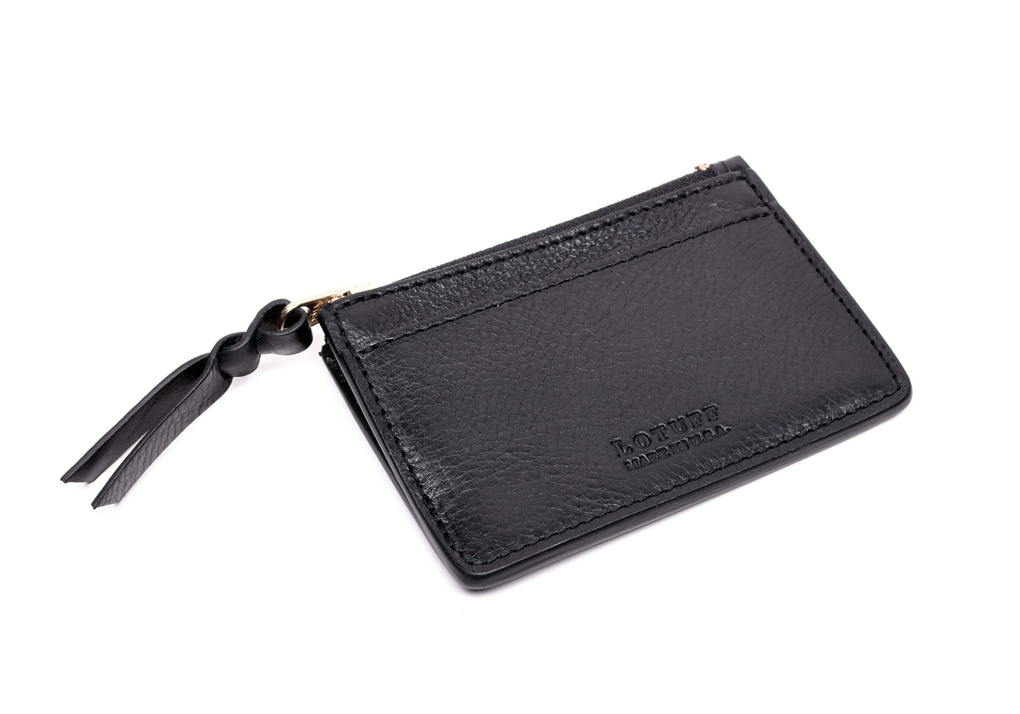 Zipper Credit Card Wallet - Handmade Leather Wallet and Pouch