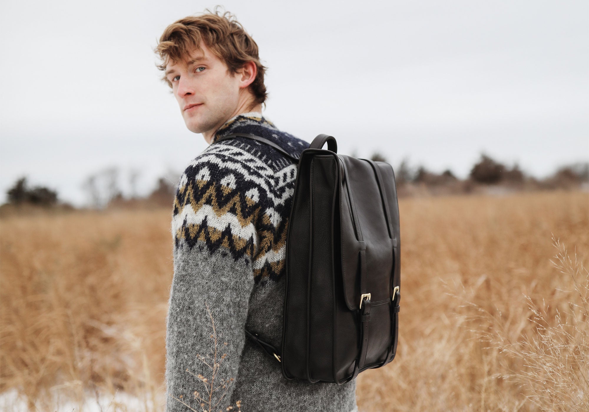 backpacks leather look Leather Backpack