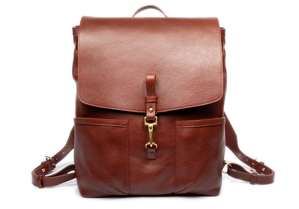 Leather Knapsack - Handmade Leather Bag