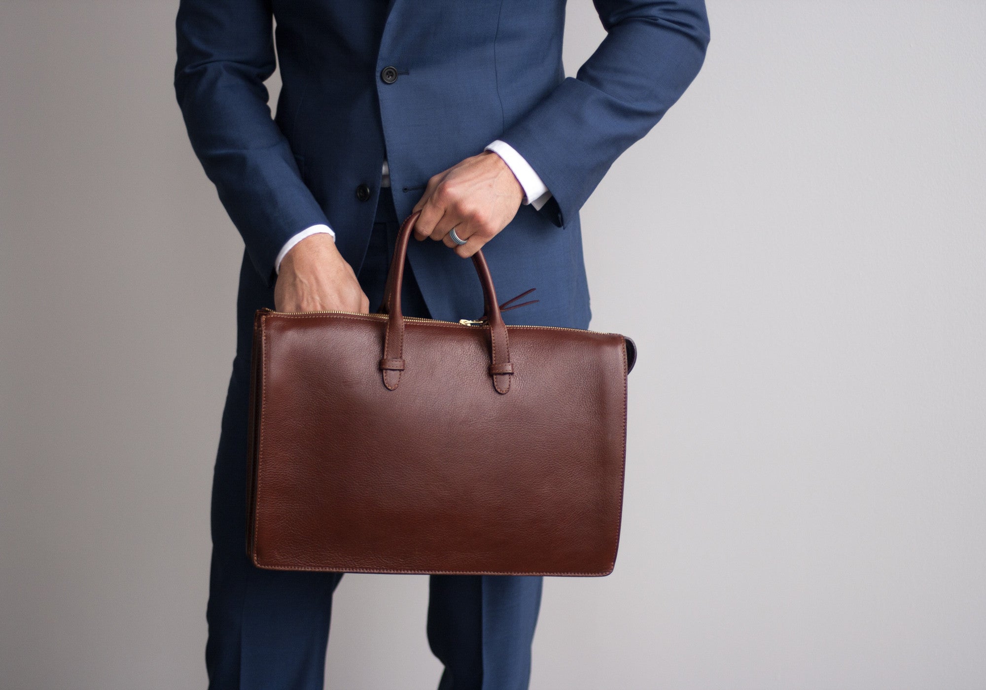 The Triumph Briefcase Handmade Leather Briefcase and Bag