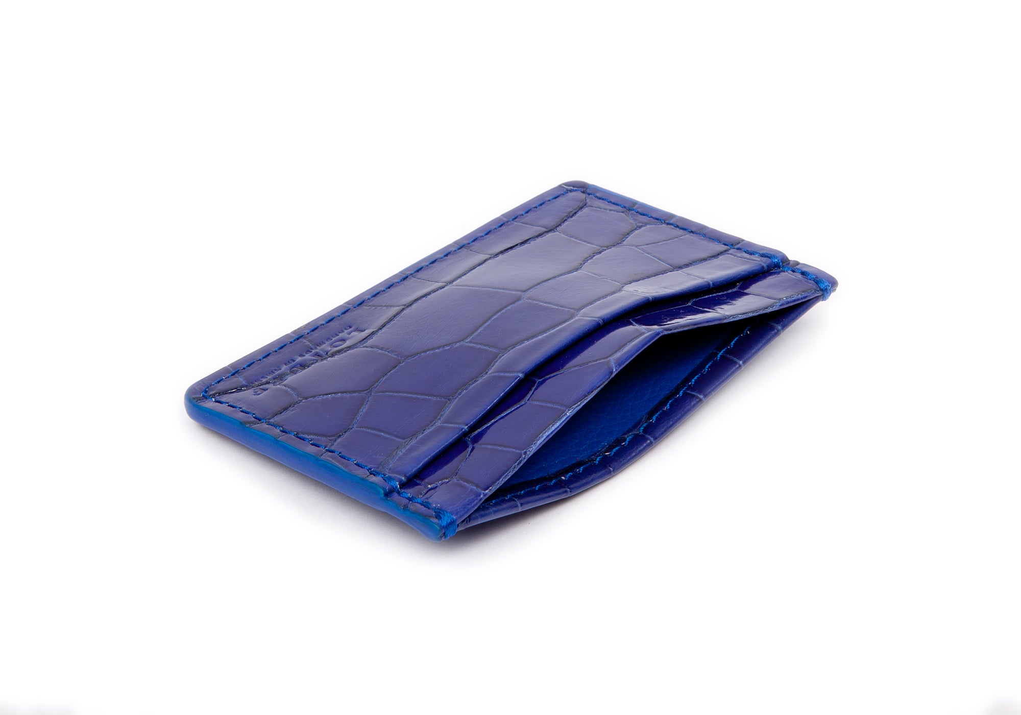 Navy Blue Alligator Wallet