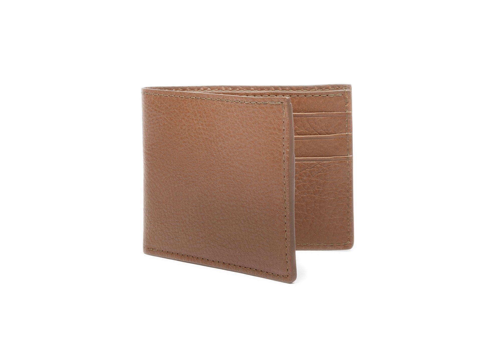 Leather Bifold Wallet Clay