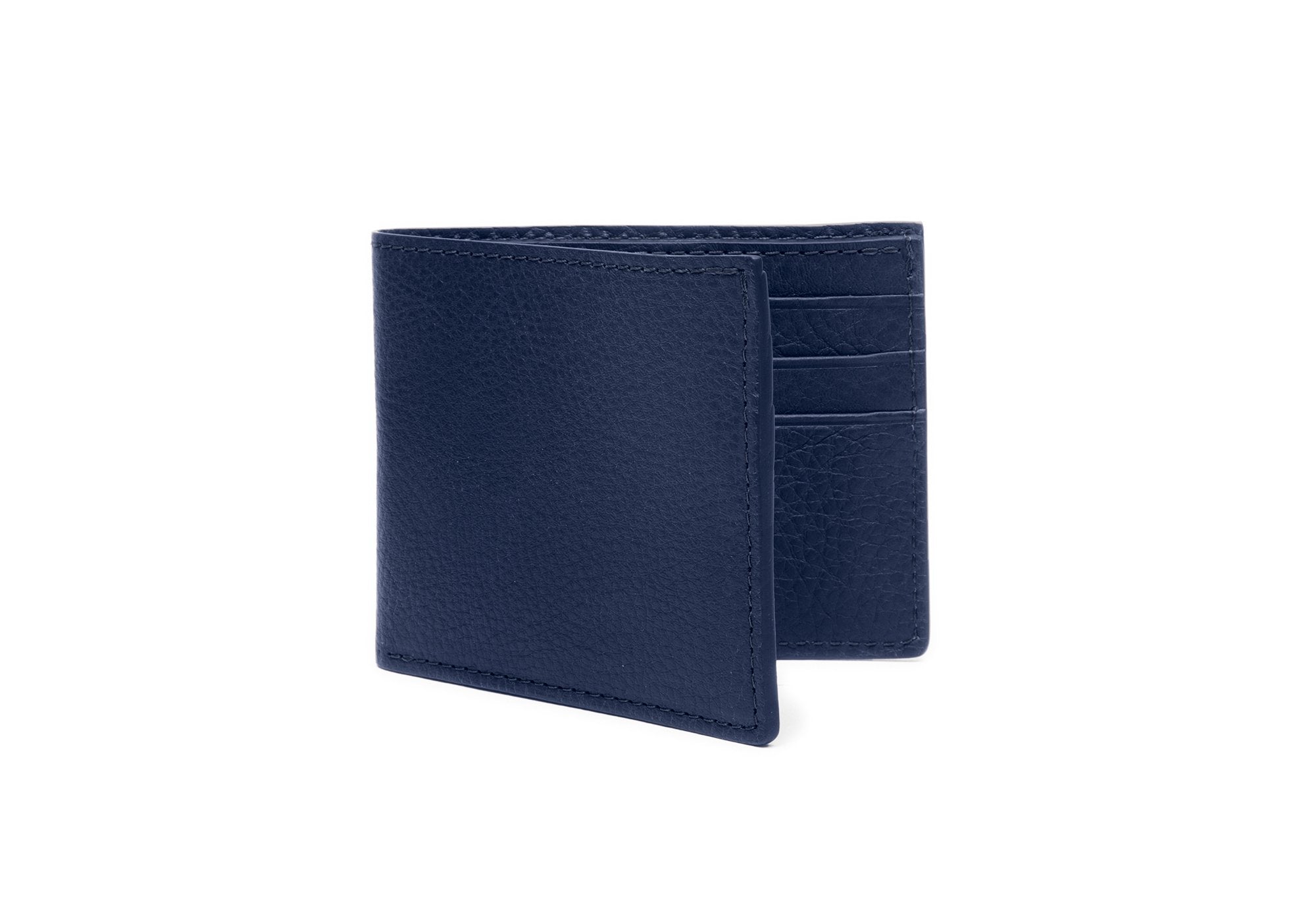 Leather Bifold Wallet Indigo