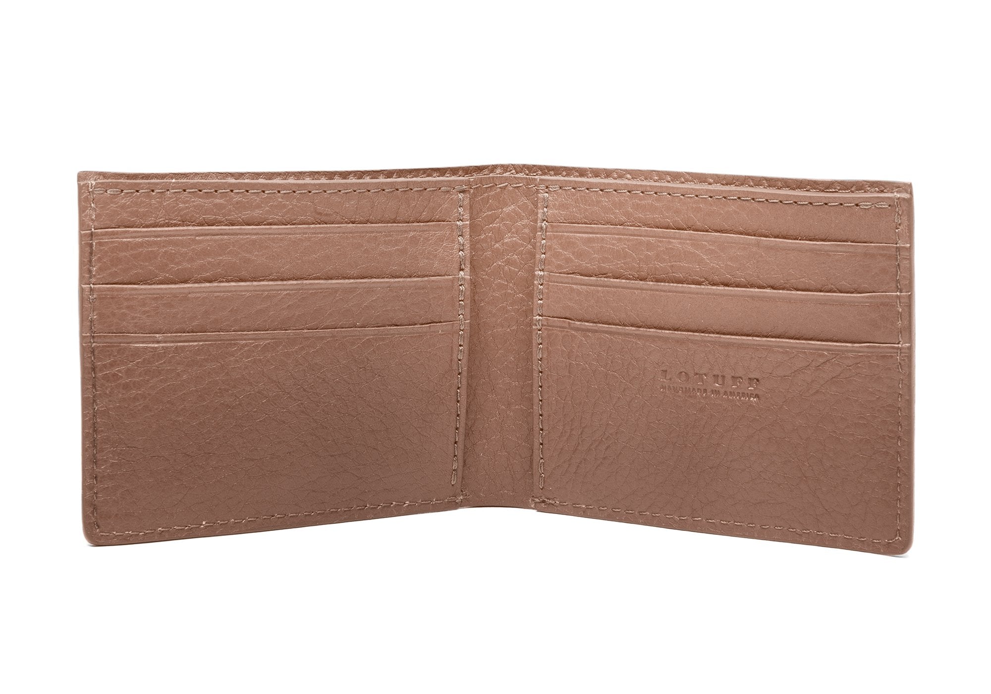 Leather Bifold Wallet Clay