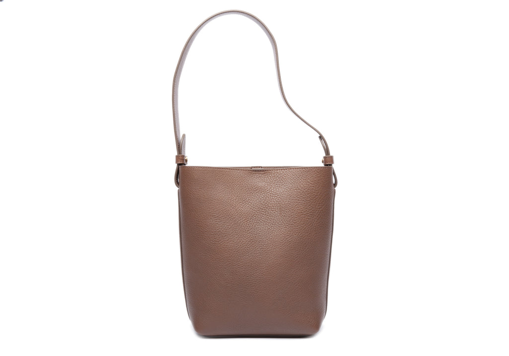 Mini Bucket Bag Solid Color Hollow Out Design Double Handle