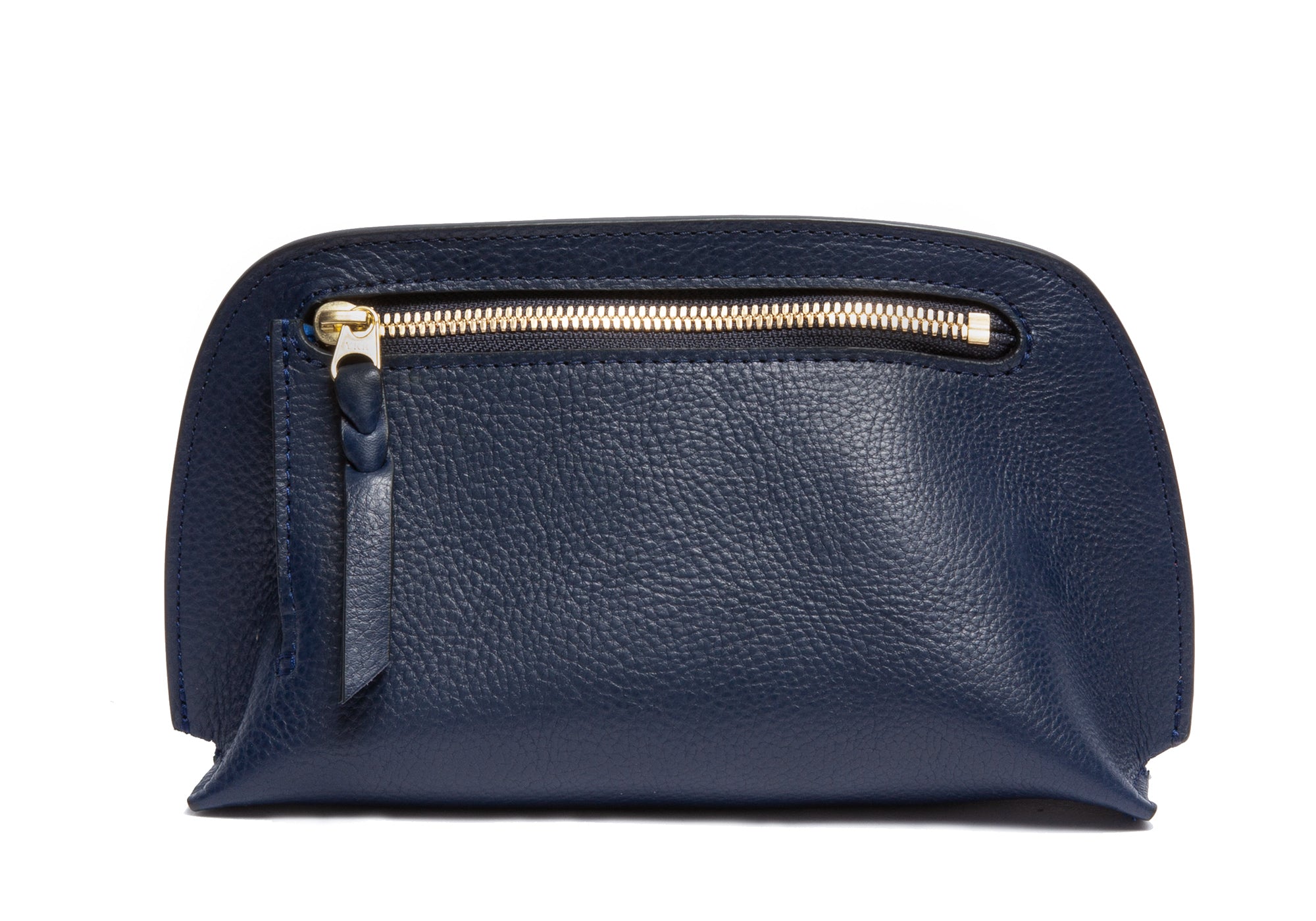 Front View of Mini Lois Pouch Indigo-Electric Blue
