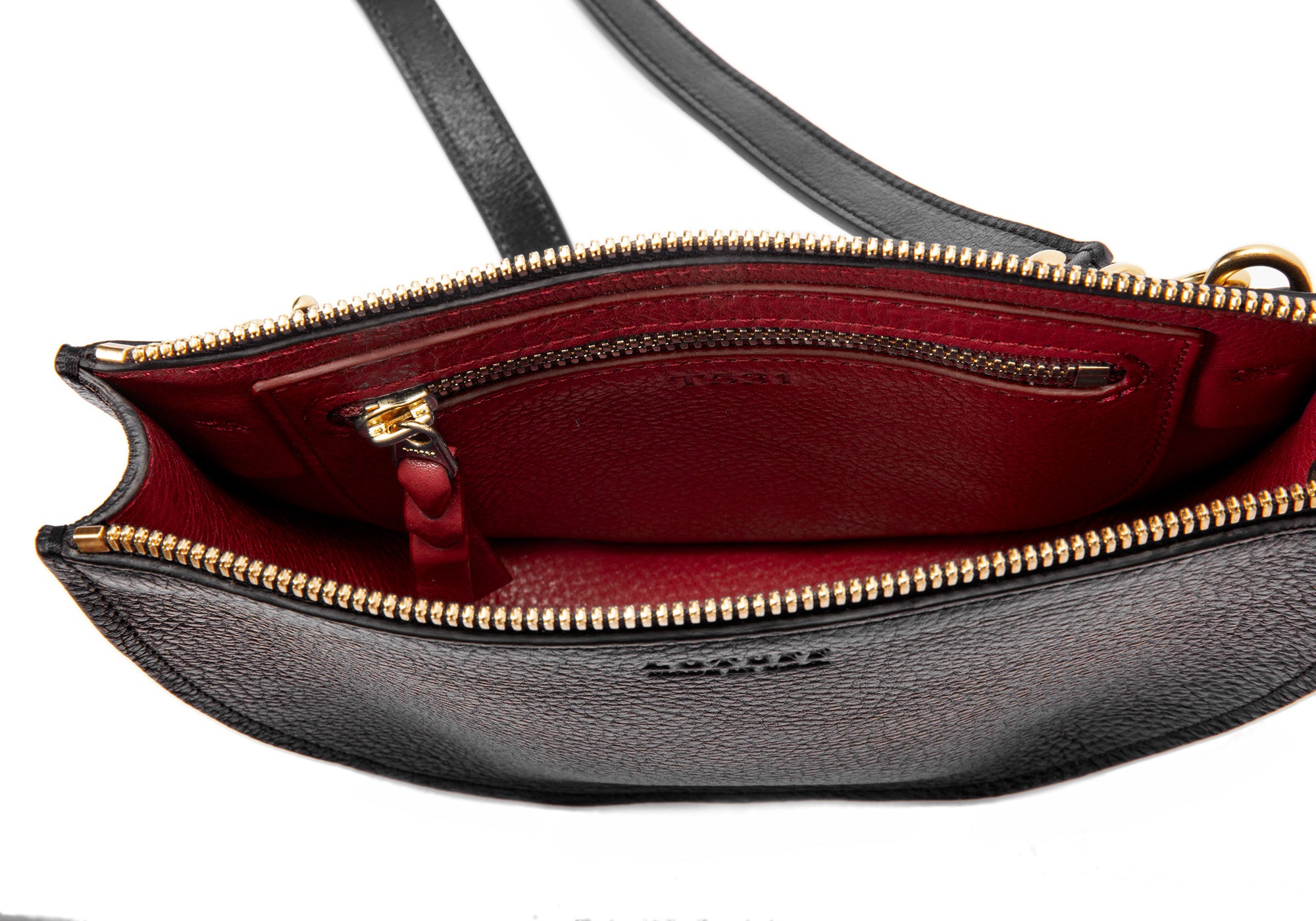 The Mini Luna Belt Bag Black-Red