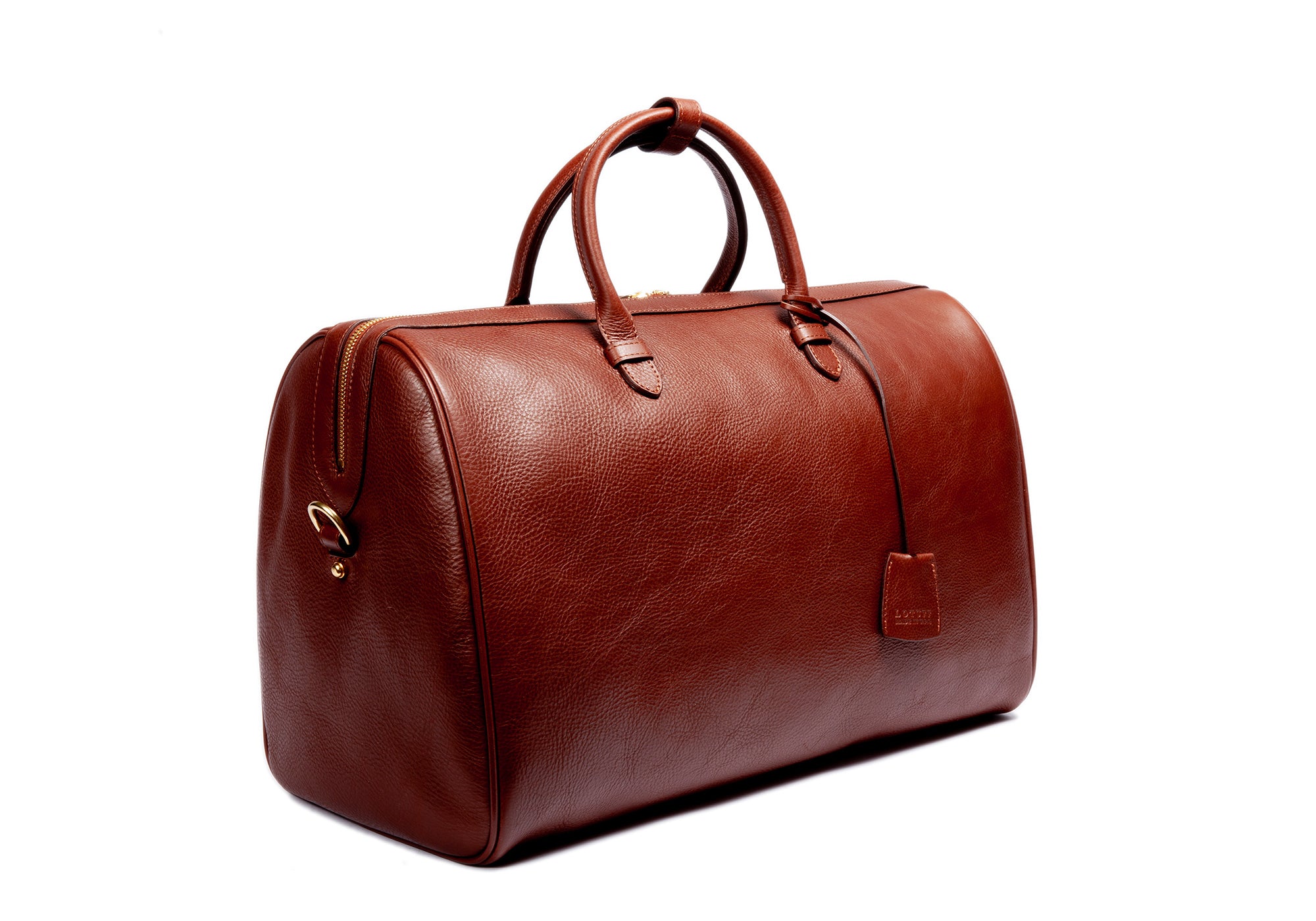 Dyed Leather Weekender Red