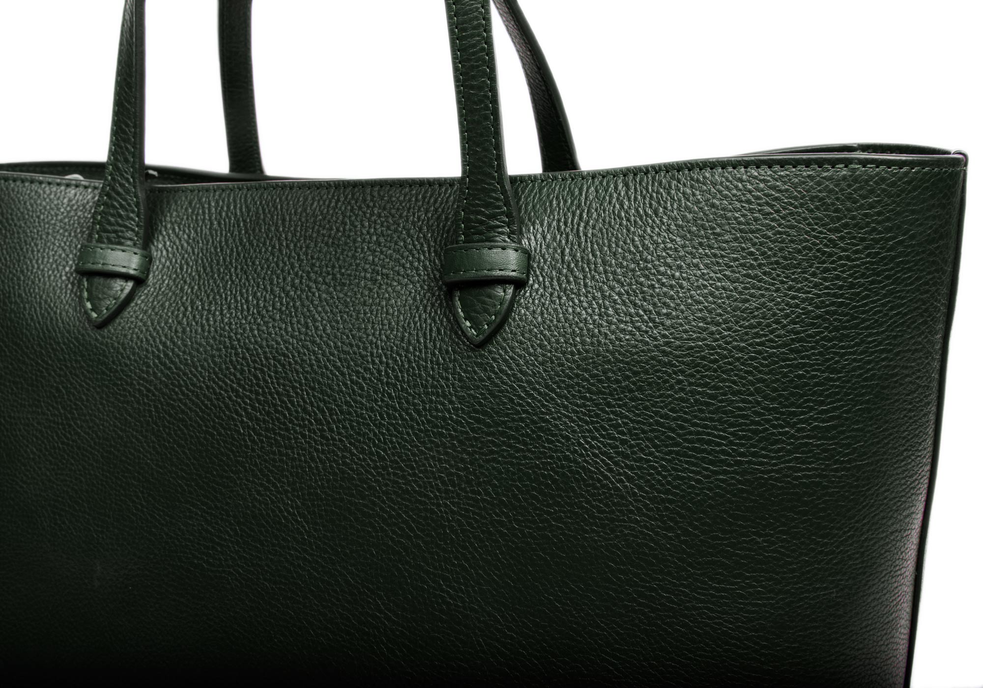 No. 12 Leather Tote Green