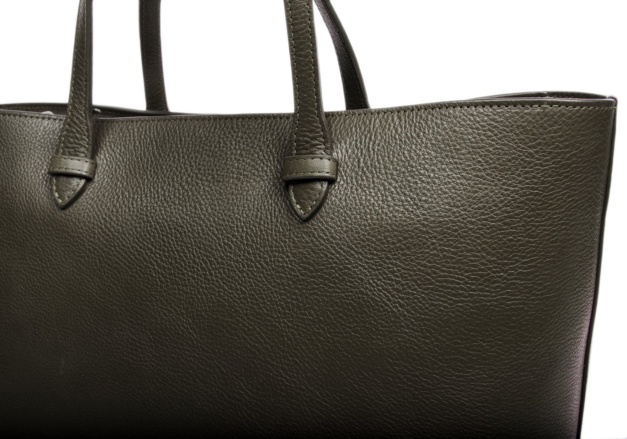No. 12 Leather Tote Olive