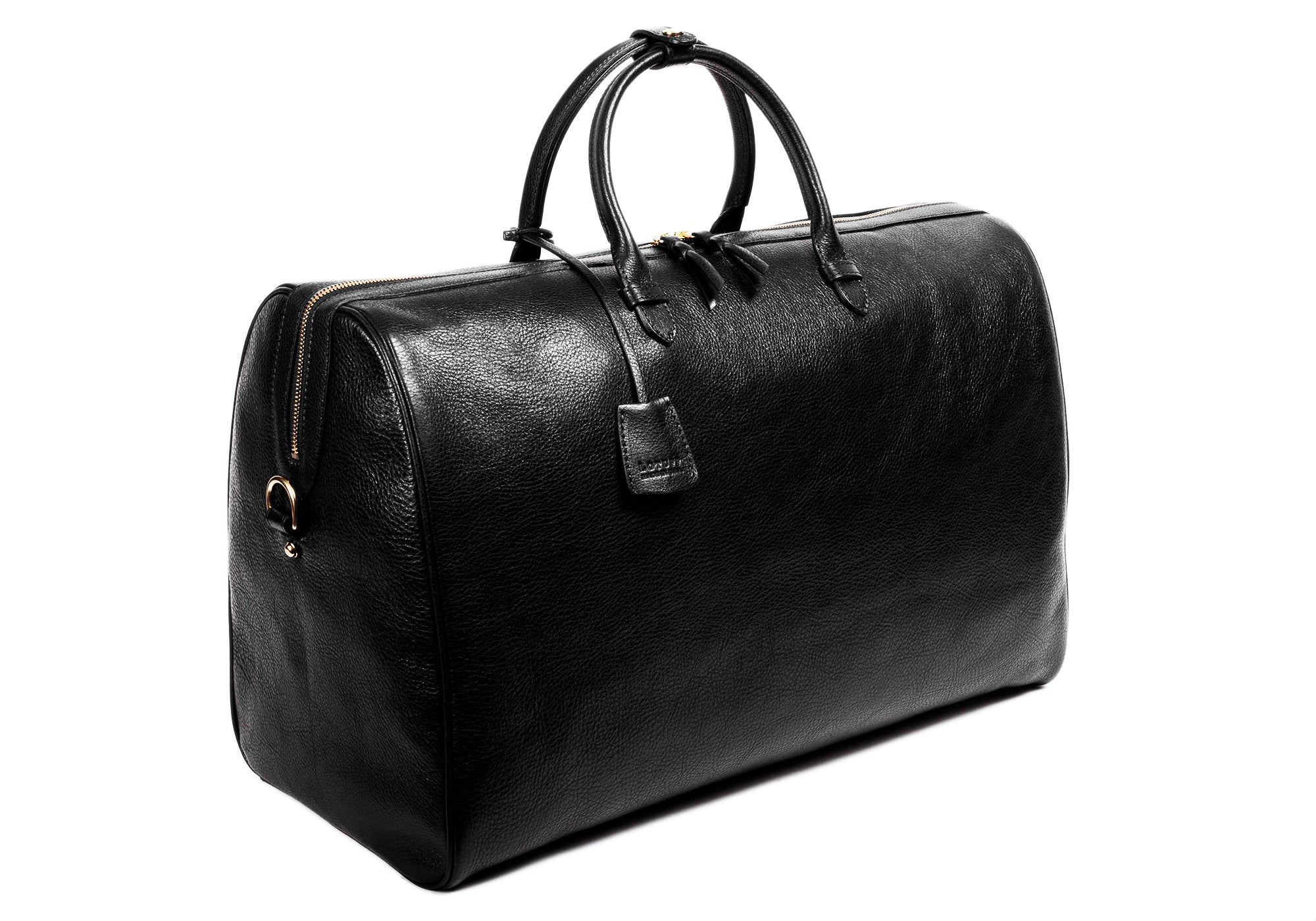 ULX Minimalist Leather Weekender Holdall Duffel Bag | Brown