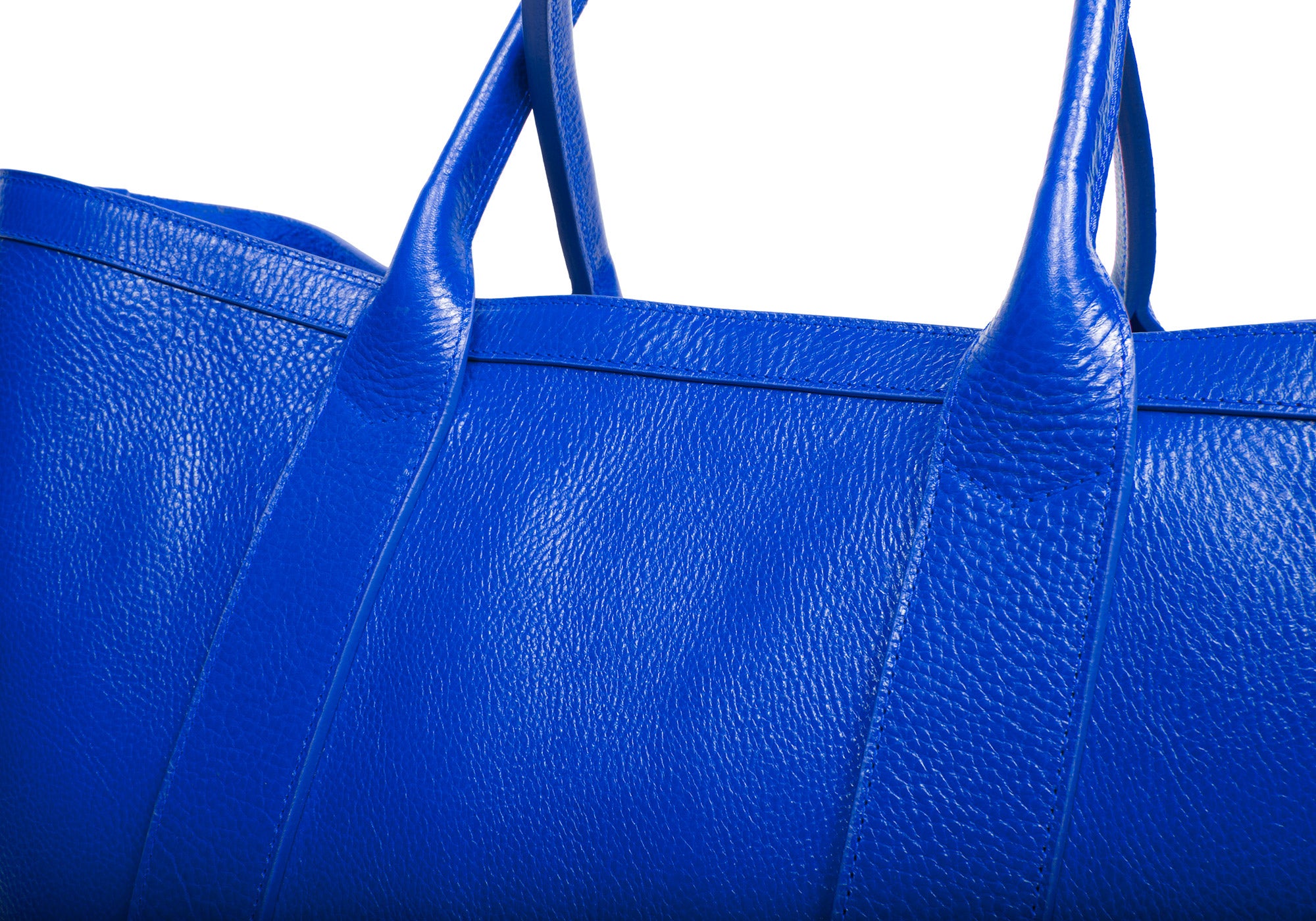 Leather Working Tote Electric Blue
