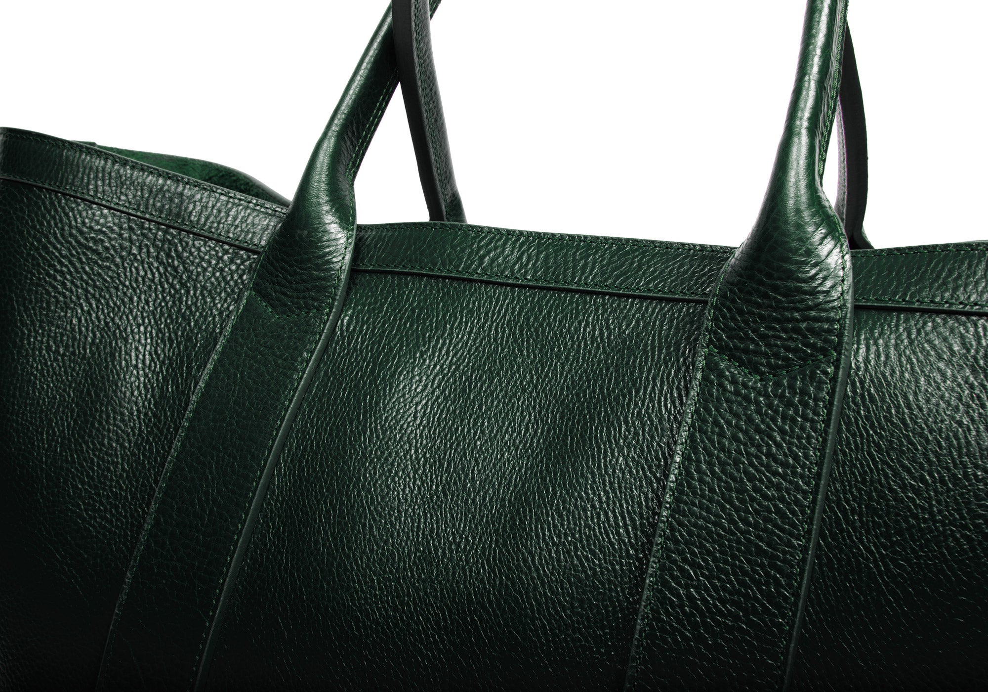 Leather Working Tote Green
