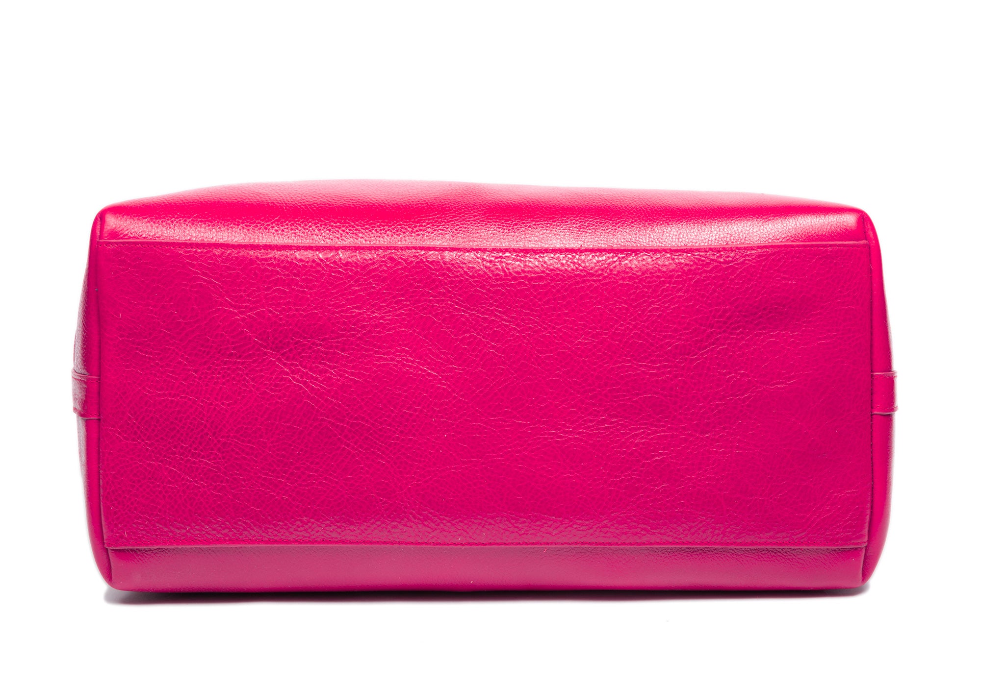 Leather Working Tote Magenta