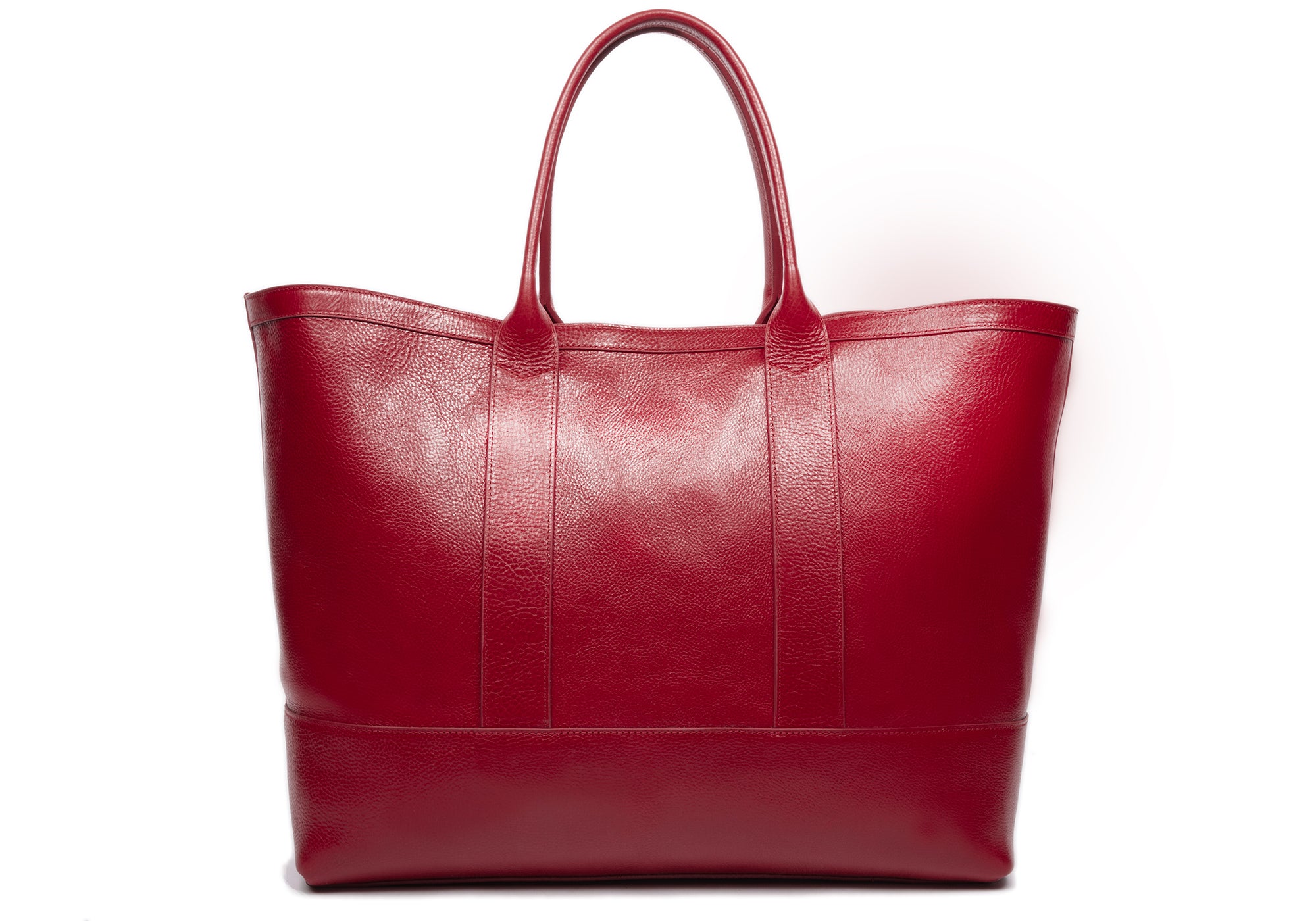 Leather Working Tote Red