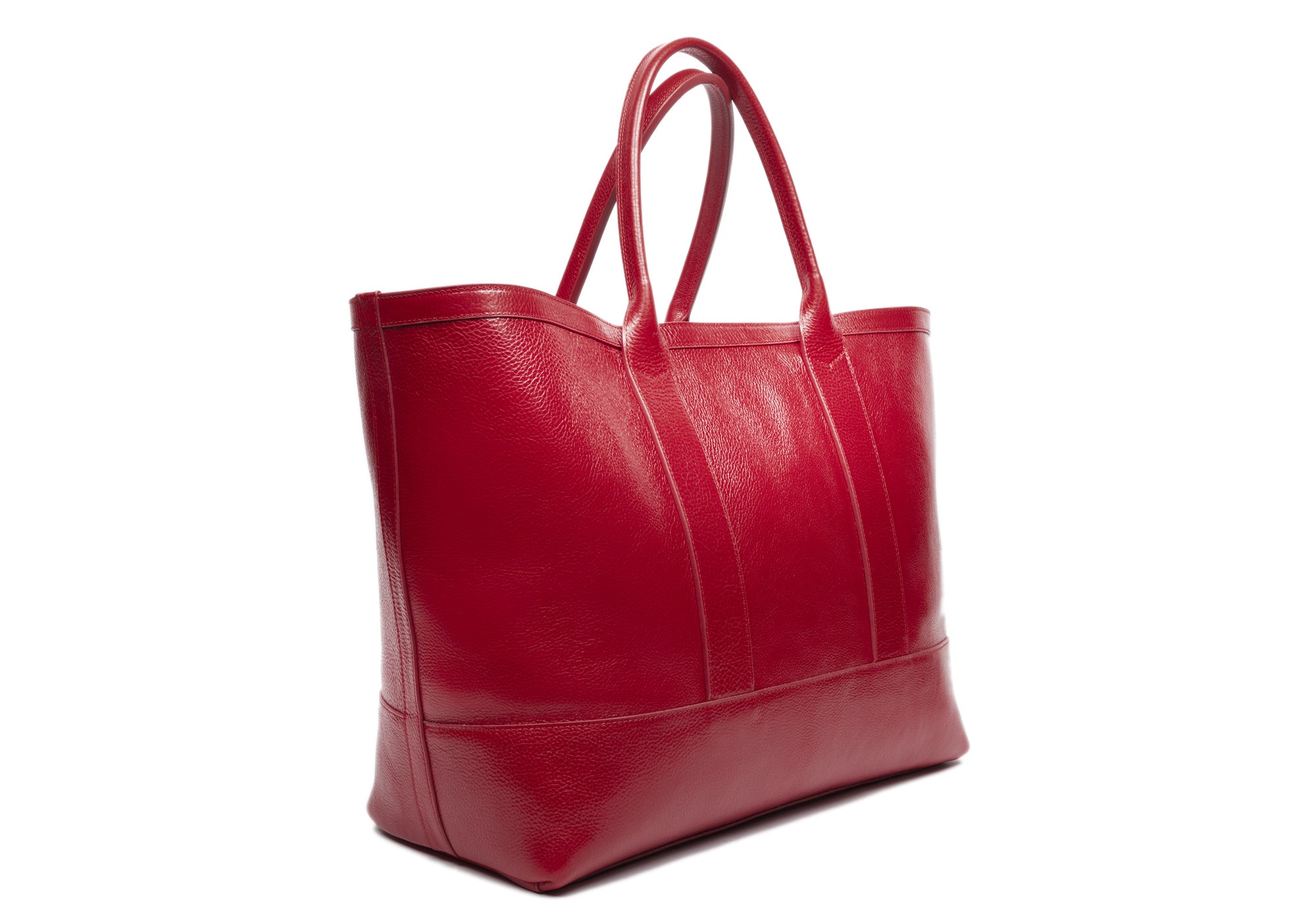 Leather Working Tote Red