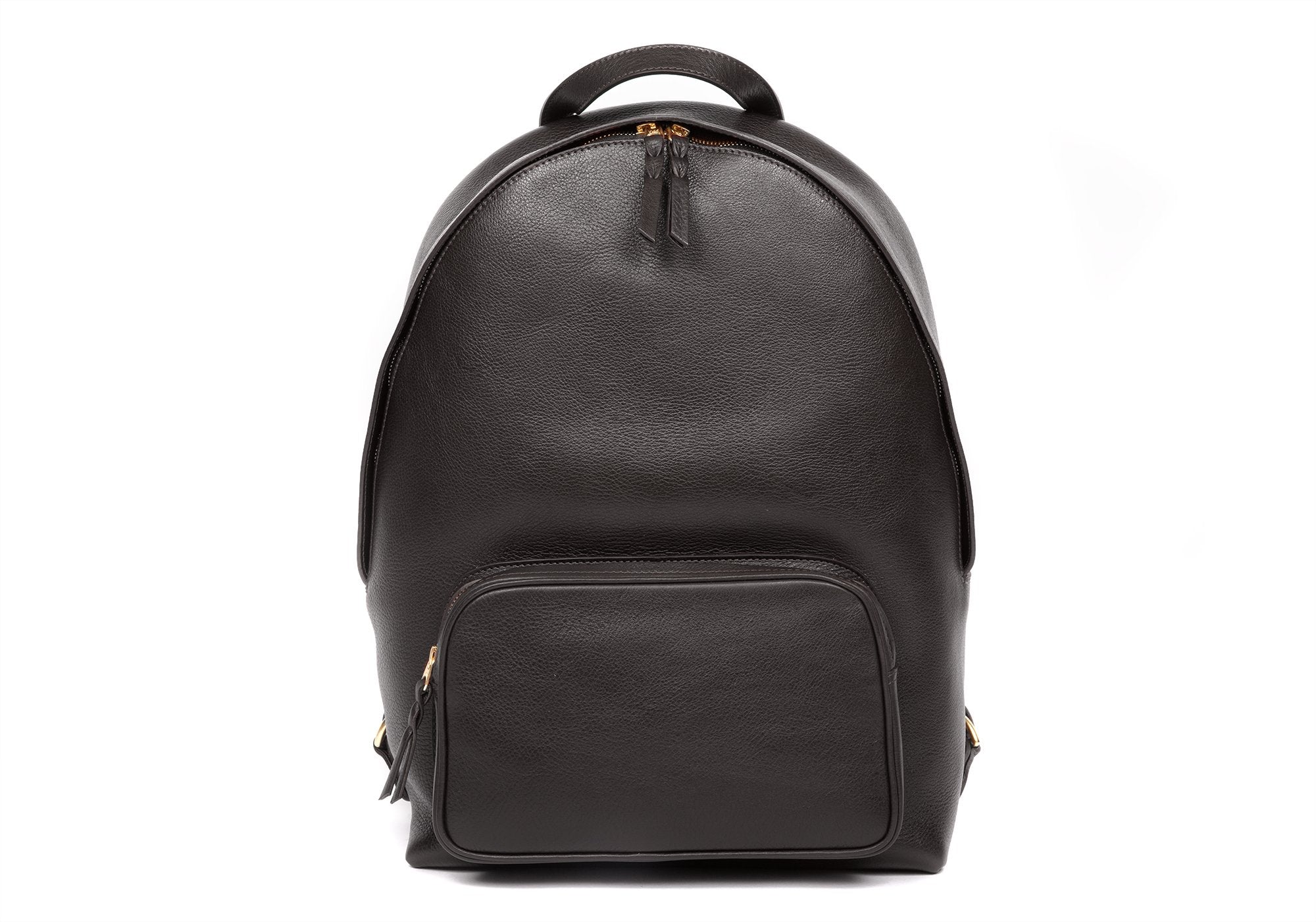 black leather handbag backpack Leather Zipper Backpack