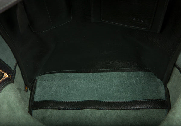 Leather Zipper Backpack - Handmade Leather Bag