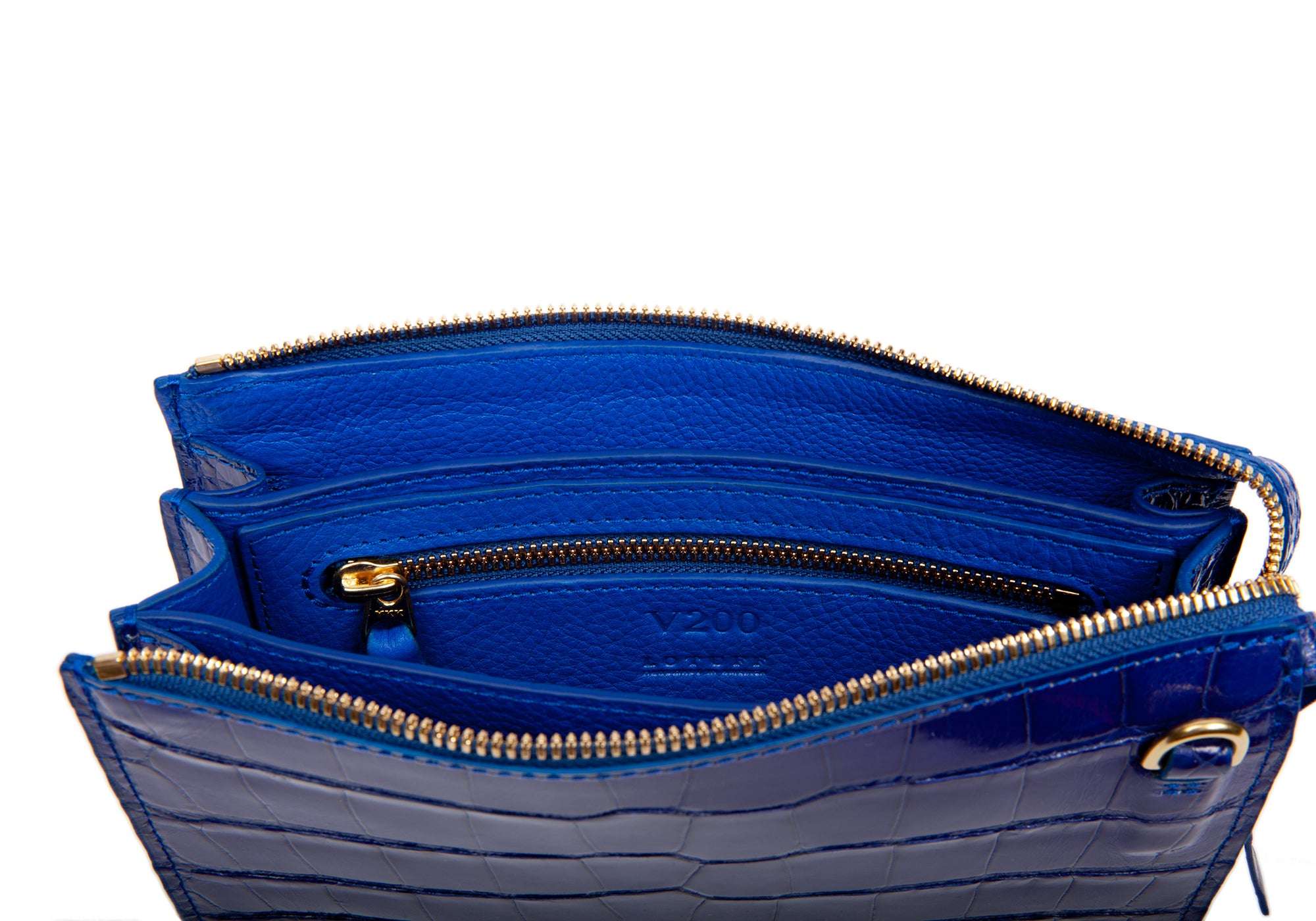 Leather handbag - Blue alligator Paris store – ABP Concept