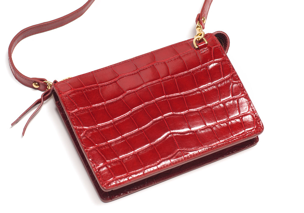 Faux Red Crocodile Leather Purse | Tee Street Ink - Practically Anything on  Anything