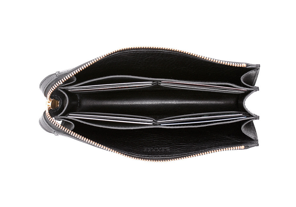 Inner Leather View of Tripp Wallet Black