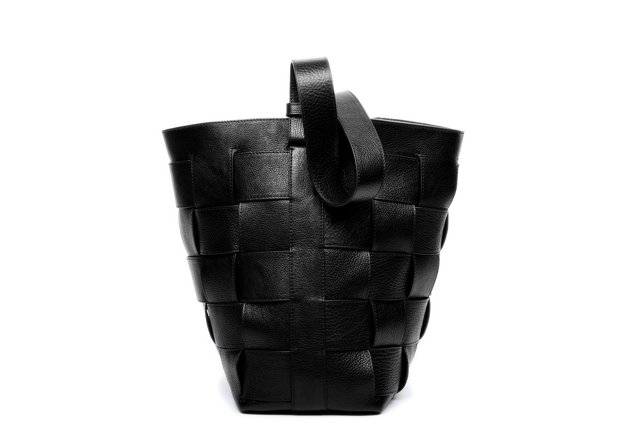 Fashion (Black)100% Leather Men Clutch Weaving Large Capacity