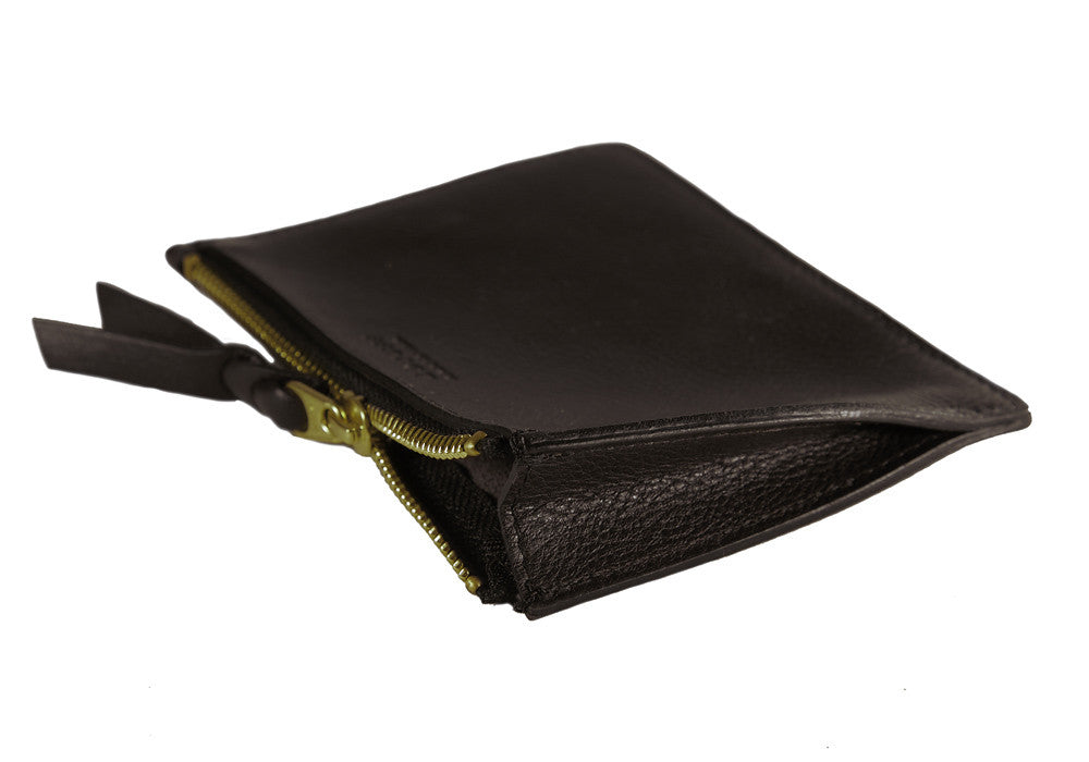 Small Full-Grain Leather Zipper Pouch - No. 1 Zip It, USA Made
